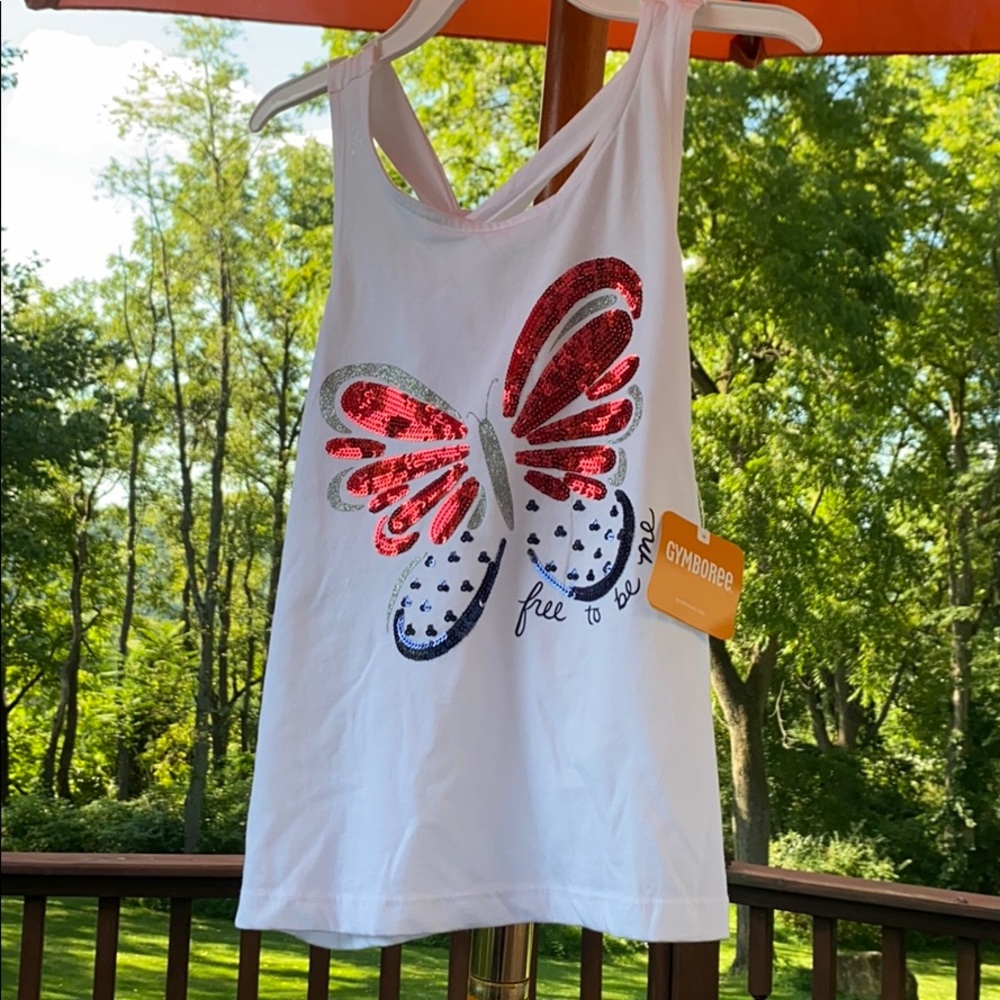 gymboree brand new FREE TO BE ME tank top